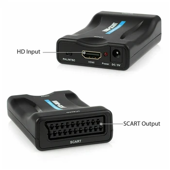 USB Vaizdo Garso Upscale Konverteris Signalo Adapteris 1080P HDMI į HDMI Kabelis su Buitinių Kompiuterių Saugos Dalis
