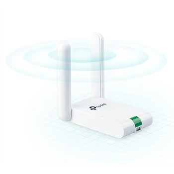 USB WiFi adapterį TP-LINK TL-WN822N Wireless N 300Mbps, didelio jautrumo, 2 3dBi antena, 1,5 m kabelis, tinklo, WPS, QSS