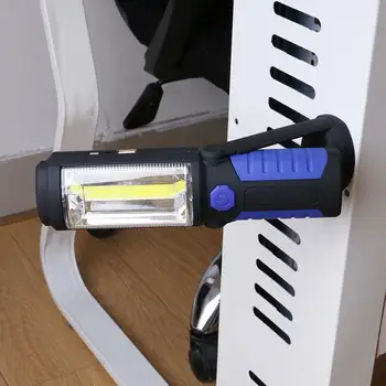 USB Įkraunamas LED Žibintuvėlis Nešiojamas Žibintuvėlis Lauko LED Darbo Šviesiai Darbo Lempa Su Magnetu Kablys Pėsčiųjų, Kempingas Žibintų