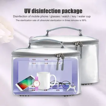 UV Ultravioletiniai Dezinfekuoti Maišelio Nešiojamas Krepšys Led Ultravioletinė Sterilizacijos, Ir Deodorization Saugojimo Dėžutė