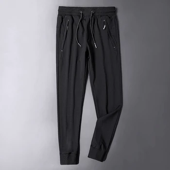 Už 135KG Didelis ir Aukštas, Vyrų Prakaitas Pants Streetwear Prarasti Spausdinti Black Harlan Pants Mens Poilsiu Track Pants Plus Size 6XL 7XL 8XL