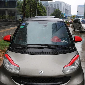 Už 2008-Smart Fortwo 451 Automobilio galinio vaizdo Veidrodis Dekoratyvinis Atveju Automobilio Modelio Automobilių Veidrodėliai Priedai pora veidrodžių korpusai