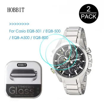 Už Casio EQB-501 EQB-500 EQB-800 EQB-A500 Aišku, 0.3 mm 2,5 D Grūdintas Stiklas Screen Protector, GPS Smart Watch LCD Apsauginė Plėvelė