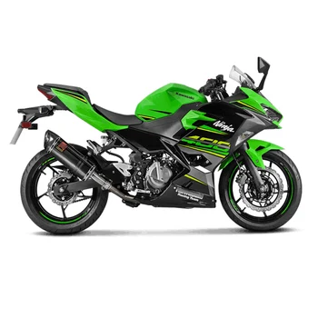 Už Kawasaki 2018 2019 Ninja400 Z400 Motociklų Išmetamųjų Dujų Sistemos Vamzdžio, Anglies Pluošto Duslintuvo + Vidurio Link Vamzdis Išmetamųjų Dujų Modifikuotų Pabėgti