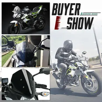 Už Kawasaki Z125 Z 125 2019 2020 Priekinio stiklo priekinio, galinio Stiklo Shield Ekrano Skydelis Parabrisa su Laikikliu Motociklų Dalys