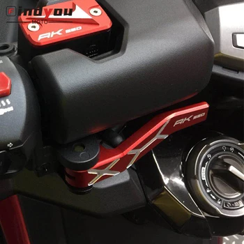 Už KYMCO AK550 AK 550 2017 2018 2019 2020 Aukštos kokybės Motociklo CNC Aliuminio Rankinio Stabdžio Svirtis, Stovėjimo Stabdžio Trosas raudonas auksas
