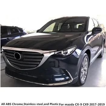 Už Mazda CX-9 CX9 2017 2018 2019 2020 Automobilio Klijuoti Optikos Vidinis Padengti ABS Chrome Priekinis Žibintas Jungiklis Apdailos Rėmas Žibintas 1pcs
