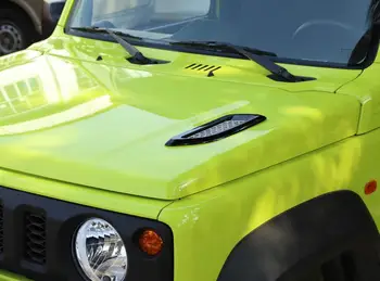 Už Suzuki Jimny 2019 2020 Lizdo Dangtelį, Ventiliacijos, Apdailos Lipdukai Automobilio Išorės Priedai ABS Sidabro Juoda 2vnt/1set Automobilių Stilius
