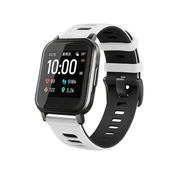 Už Xiaomi Haylou LS02 Juosta Sporto apyrankė Silikono Watchband 20mm Žiūrėti Dirželis Haylou Smart Watch 2 Pakeitimas Apyrankė