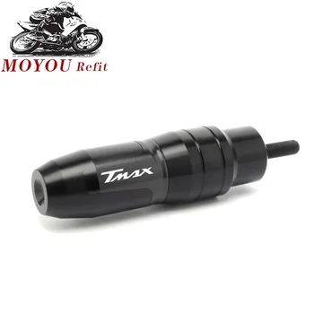 Už YAMAHA T-Max 500 TMAX 500 TMax 530 2008-2018 2016 2017 Motociklo reikmenys, Rėmo Slankiklį Anti Crash Kepurės Išmetamųjų Slankmačiai