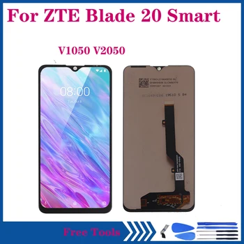 Už ZTE Blade 20 Smart V1050 V2050 LCD Ekranas Jutiklinis Ekranas skaitmeninis keitiklis Asamblėjos zte BLADE 20 Smart Ekrano Remontas, dalys