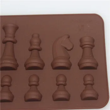 Užsienio Prekybos Sprogimo Modeliai Silikono Šachmatų Šokolado Pelėsių 21*8.8*1.1 cm