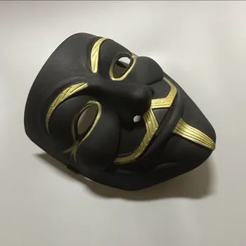 V for Vendetta Mask Anonimas Guy Fawkes Fancy Dress Suaugusiųjų Kostiumo Aksesuaras Šalies Cosplay Kaukės
