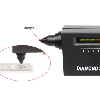 V2 Profesinės Didelis Tikslumas Deimantų Testeris Akmuo Perlas Selektorių Papuošalai Žiūrovais Įrankis LED Diamond Indikatorius Bandymo Pen naujas