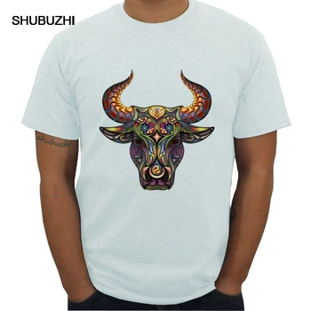 Vadovas bull laukinių gyvūnų karvė vect shubuzhi vyrų t-shirt karšto pardavimo vasaros mados prekės ženklo medvilnės hip-hop ' o-kaklo marškinėlius
