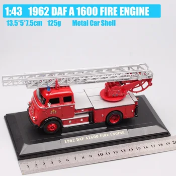 Vaikai 1/43 Kelių Parašas 1962 DAF A1600 GAISRINĖS Sunkvežimių Masto Diecast Automobilių Žaislas Miniatiūros Modelis Akrilo Lange Kolekcija