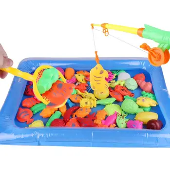 Vaikai, Berniukas ir mergaitė žvejybos žaislų rinkinys tiktų magnetinis žaisti vandens žaislai žuvų aikštėje karšto dovana vaikams Nemokamas Pristatymas GYH
