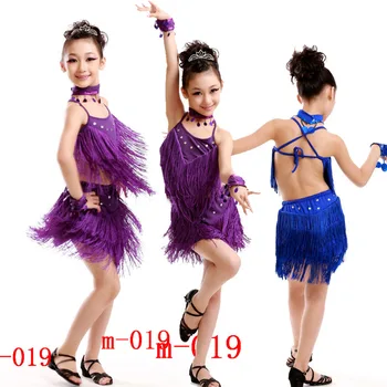 Vaikai Blizgučiais lotynų Šokių Suknelė Mergina Salsa Etape dėvėti Kutai Šokių Kostiumas Vaikams Čiuožimo Šokių Suknelė Gimnastika Kostiumai