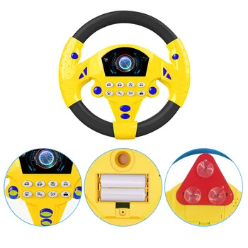 Vaikai Copilot Vairas Modeliavimas Kelis Garso Efektai Automobilių Vairavimo Vairas Žaislas Kūdikio Plėtoti Švietimo Žaislas
