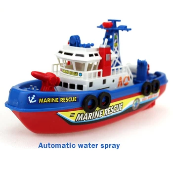 Vaikai Elektros Jūros Fireboat Vonios Žaislai Valtis Modelis Vonios Žaislas Elektrinis Vandens Laivo Muzikos Žaislai Vaikams, Žaislai Plaukimo