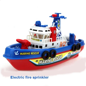 Vaikai Elektros Jūros Fireboat Vonios Žaislai Valtis Modelis Vonios Žaislas Elektrinis Vandens Laivo Muzikos Žaislai Vaikams, Žaislai Plaukimo