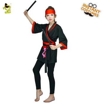 Vaikai Ninja Halloween Kostiumai Cosplay Mergina Klasikinis Ninja Drabužius Uzpost Halloween Kostiumai Vaikams Išgalvotas Suknelė Šalis