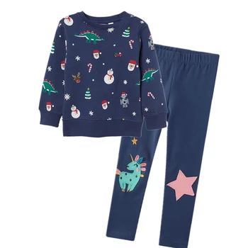 Vaikai Pižama Vaikams Vienaragis Modelis Sleepwear Žiemos Berniukų ir Mergaičių Kostiumai, Pižamos Pijamas Nustatyti Viršūnes+Kelnes 2vnt Vaikų Drabužiai