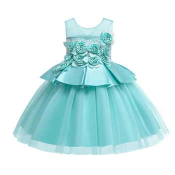 Vaikai Suknelės Mergaitėms Princesė Suknelė Vasaros Elegantiškas Vaikų Vakarą, Šaliai, Suknelės, Gėlių Mergaitėms Vestuvių Suknelės vestido infantil
