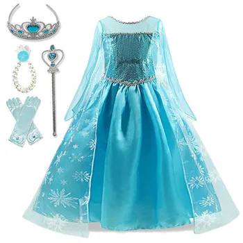 Vaikai Suknelės Mergaitėms Suknelė Cosplay Princesė Kostiumai Vaikams Šalių Kalėdų Dovana Fantasia Vestidos Mergaičių Drabužiai