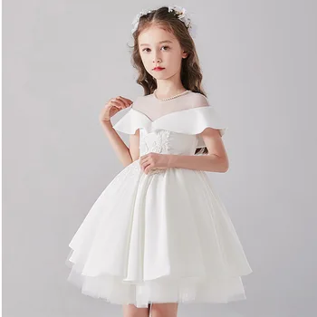 Vaikai suknelės Mergaitėms šalis ir vestuvės, Kalėdos, Vaikų Drabužiai Gėlių Mergaitė Trumpą suknelę princesė kostiumu mergina, 10 12 metų