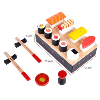Vaikai Virtuvės Miniatiūrinės Maisto Modeliavimas Suši 3D 