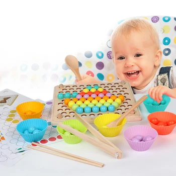 Vaikams Žaislai Montessori Medinis Žaislas Rankas Smegenų Mokymo Įrašą Karoliukai Įspūdį Valdybos Matematikos Žaidimas Kūdikių Ankstyvojo Švietimo Žaislai Vaikams