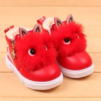 Vaikų mados šiltas baby PU batai žiemą berniukų ir mergaičių sportiniai batai vaikams, šiltas laisvalaikio bateliai, batai, minkštas gražus