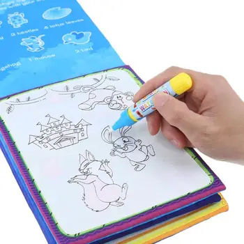 Vaikų Piešimo Žaislą Magic Vandens Piešimo Knyga, Gyvūnai, Vanduo, Tapybos Spalvos Audiniu Knygų Grafiti Valdybos Vaikas Anksti Švietimo Žaislas