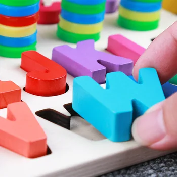 Vaikų Žaislai Vaikams Skaitmeninis laišką Spalvų Pažinimo Įspūdį Kūdikių Ankstyvojo Mokymosi Blokai Montessori žaislai