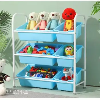 Vaikų Žaislas stalčiuko Paprasta Kūdikių Žaislų Lentynos Stovas Multi-layer Saugojimo Organizer Žaislų Saugojimo Kabinetas