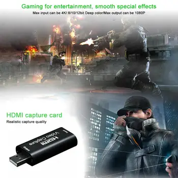 Vaizdo plokštės Surinkimo HDMI Transliacijos VHS Valdybos Užfiksuoti USB 3.0/2.0 /IOS/Tipas-C-HDMI Kortelių Grabber Diktofonas Langelį PS4 Žaidimas DVD