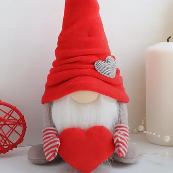 Valentino Dieną, Meilės Širdies Beveidis Lėlės Gnome Pliušinis Lėlės Atostogų Figūrėlės Miegamojo Kambarį Darbalaukio Papuošalai Meilužio Dovana