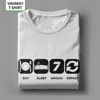 Valgyti, Miegoti Bwoah Kartoti Kimi Raikkonen Edition Vyras Marškinėliai Naujovė Medvilnės Trumpomis Rankovėmis Tees Crewneck T-Shirt Įprastų Drabužių