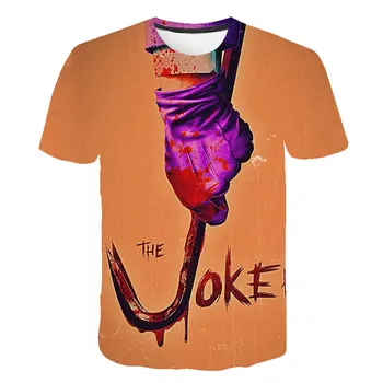 Vasaros 3D Atspausdintas Klounas Marškinėliai vaikams Joker Veido berniukai marškinėlius cute Girl drabužius trumpomis Rankovėmis Juokinga T Marškinėliai Topai & Tees camisetas