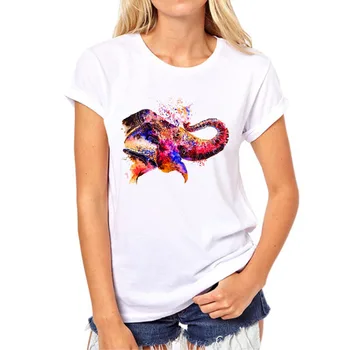 Vasaros 3D Moterų Gyvūnų Tapybos T-Shirt Mados Stiliaus Rankų darbo Dragonfly Modelis Femme Tees Marškinėliai Moteriška Spausdinti Viršūnes 82H-6#