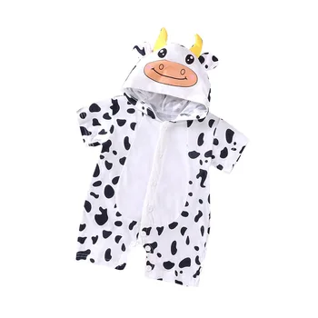 Vasaros medvilnės baby karvė gyvūnų romper naujas gimęs kūdikis drabužius onesie kostiumas rompers 11.11 už 0M-12M kūdikių pigūs daiktai