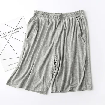 Vasaros medvilnės modalinį moterų miego kelnės plonas vientisas šortai prarasti didelio dydžio atsitiktinis šortai kišenėje kelnes namų kelnės