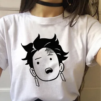 Vasaros Naują Hot Demon Slayer marškinėlius Japonų Anime Moterų marškinėliai Juokingi Grafikos TopStreetwear Punk Kimetsu