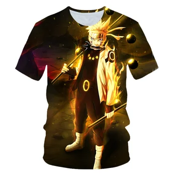 Vasaros Vaikų Naruto Sasuke Print T Marškinėliai Mergaitėms Berniukų Drabužiai Marškinėlius Animacinių filmų Spausdinti Viršūnės T-shirt Vaikų Drabužių Merginų Topai