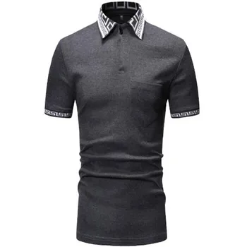 Vasaros vyriški drabužiai nauji išvardytų mada sporto atvartas vyrų atsitiktinis trumpas rankovėmis asmenybės polo marškinėliai