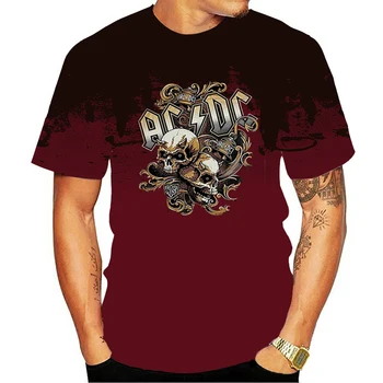 Vasarą karšta-pardavimo metalo T-shirt 3d marškinėliai Vasaros siaubo marškinėlius 3d Vyrų mados marškinėliai gatvės Hip-hop stiliaus Viršūnes & Tees