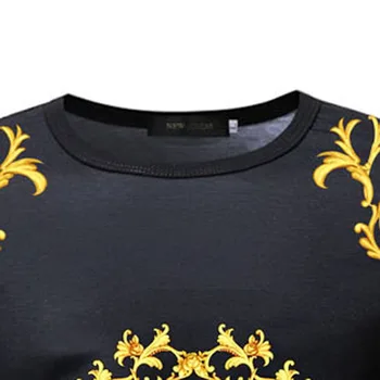 Vasarą Naujos Mados Europos Teismas 3D Atspausdintas Mens Trumpas Rankovės Marškinėliai Atsitiktinis O-Kaklo Gėlių Tees Įvairių Spalvų Ir Stilių,