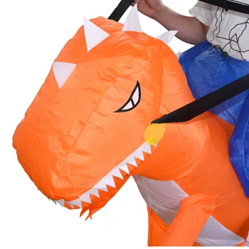 Važinėti Dinozauro Kostiumo Pripučiami Susprogdinti Kostiumas Išgalvotas Cosplay Halloween Party J55