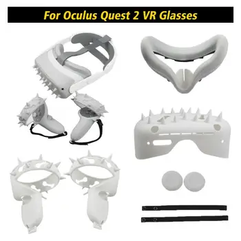 Veido Pagalvėlė Valdytojas Rankena, Padengti Minkštos Ne Slydimo Sweatproof Anti-Mesti Apsaugos Oculus Quest 2 Laisvų Rankų Įrangos Priedai